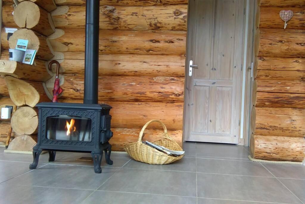 Pialous:Chalet En Rondins Avec Espace Detente La Chapelle-d'Aurec 外观 照片