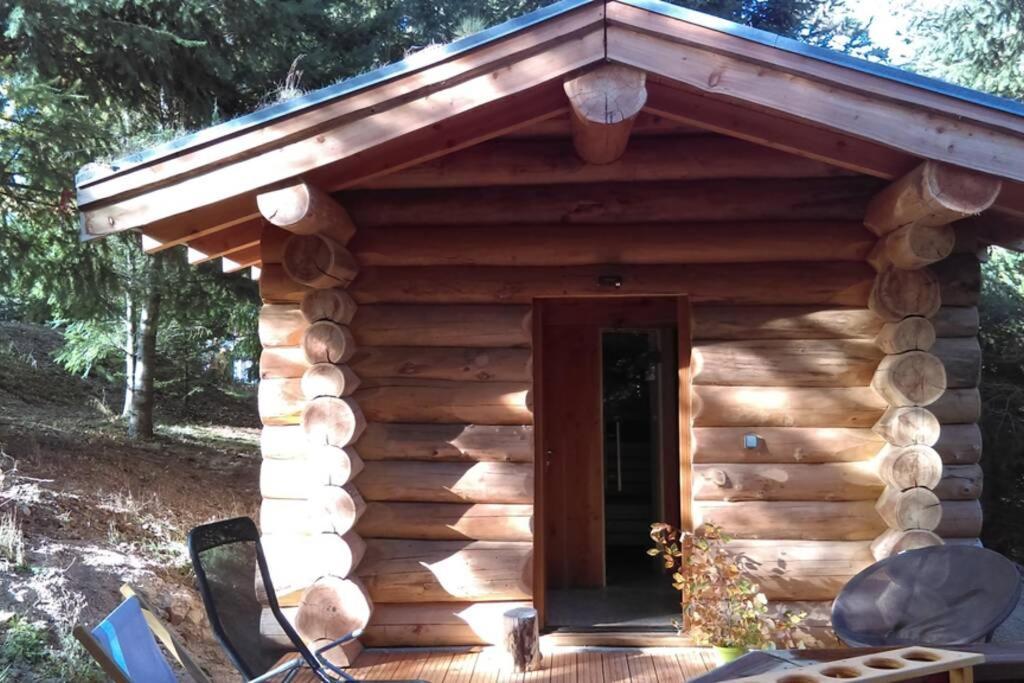Pialous:Chalet En Rondins Avec Espace Detente La Chapelle-d'Aurec 外观 照片